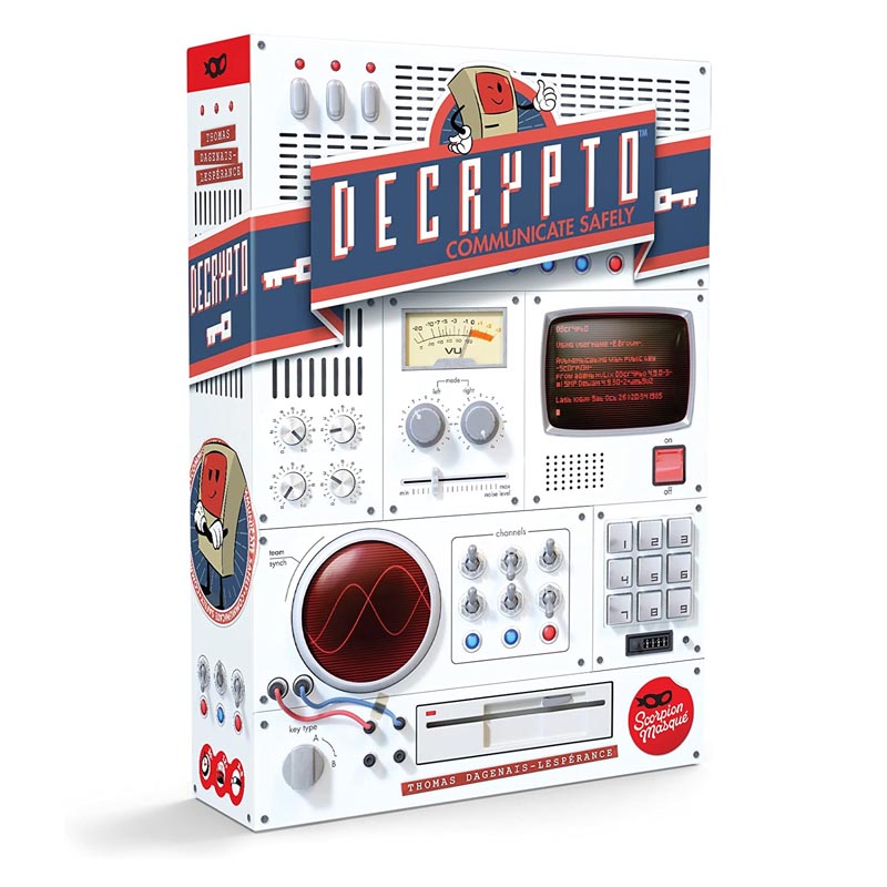 decrypto decryption board game 12+ 60s spy box front